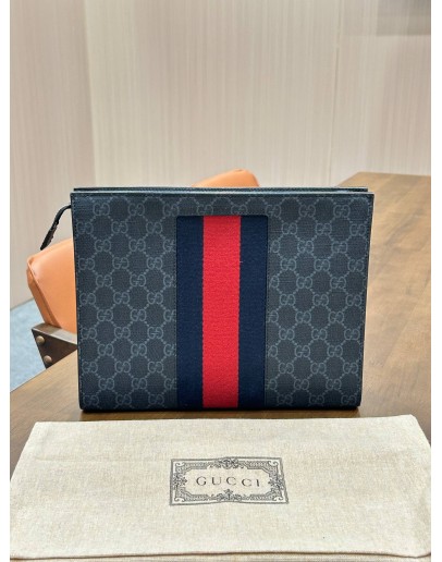GUCCI GG SUPREME WEB POUCH 