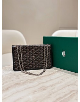 GOYARD ALEXANDRE II BAG IN DARK BLUE GOYARDLINE CANVAS