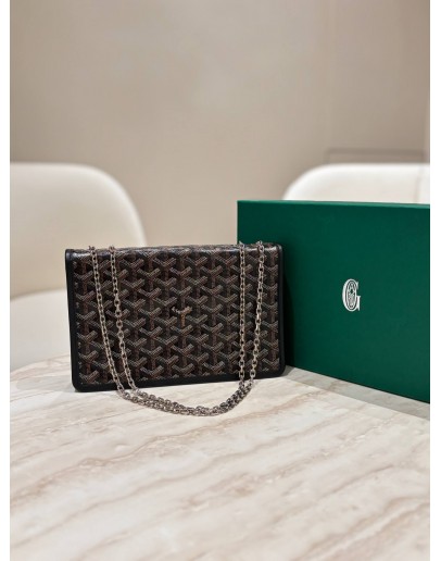 GOYARD ALEXANDRE II BAG IN DARK BLUE GOYARDLINE CANVAS