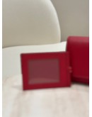 PRADA SAFFIANO LEATHER WALLET IN FIERY RED