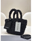 BALENCIAGA BISTRO XXS BASKET BAG IN SPARKLING TWEED