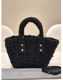 BALENCIAGA BISTRO XXS BASKET BAG IN SPARKLING TWEED