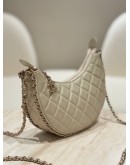 CHANEL MOON LIGHT BEIGE QUILTED LAMBSKIN