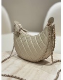 CHANEL MOON LIGHT BEIGE QUILTED LAMBSKIN