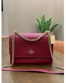 COACH KLARE CHAIN CROSSBODY BAG IN BURGUNDY RED 