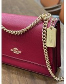 COACH KLARE CHAIN CROSSBODY BAG IN BURGUNDY RED 