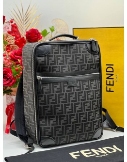 FENDI FF JACQUARD FABRIC TRAVEL BACKPACK