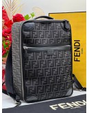 FENDI FF JACQUARD FABRIC TRAVEL BACKPACK