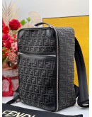 FENDI FF JACQUARD FABRIC TRAVEL BACKPACK