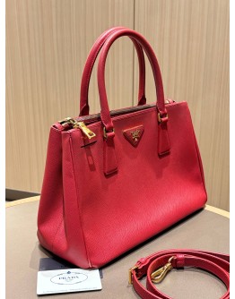 PRADA GALLERIA TOTE IN RED SAFFIANO LEATHER
