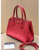 PRADA GALLERIA TOTE IN RED SAFFIANO LEATHER