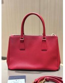 PRADA GALLERIA TOTE IN RED SAFFIANO LEATHER
