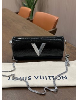 LOUIS VUITTON EPI ELECTRIC NIGHT BOX BAG WITH SHIMMERING STRASS SET “V”TWIST LOCK 