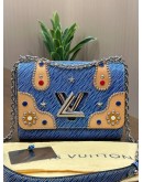 LOUIS VUITTON EPI ELECTRIC NIGHT BOX BAG WITH SHIMMERING STRASS SET “V”TWIST LOCK 