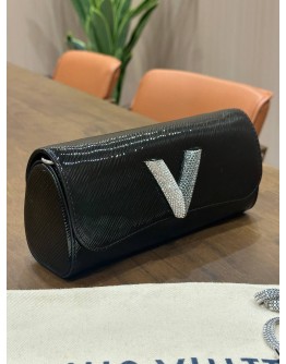 LOUIS VUITTON EPI ELECTRIC NIGHT BOX BAG WITH SHIMMERING STRASS SET “V”TWIST LOCK 