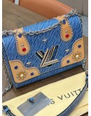 LOUIS VUITTON EPI ELECTRIC NIGHT BOX BAG WITH SHIMMERING STRASS SET “V”TWIST LOCK 