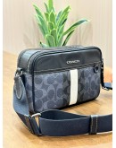 COACH GRAHAM CROSSBODY BAG IN BLOCKED SIGNATURE CANVAS WITH VARSITY STRIPE 