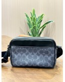 COACH GRAHAM CROSSBODY BAG IN BLOCKED SIGNATURE CANVAS WITH VARSITY STRIPE 