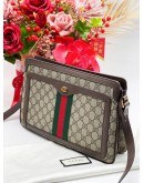 GUCCI OPHIDIA GG SUPREME CANVAS CROSSBODY BAG 