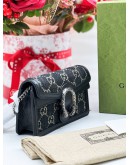 GUCCI GG DIONYSUS DENIM JACQUARD MINI CHAIN BAG 