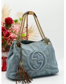 GUCCI SOHO DENIM CHAIN BAG