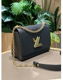 LOUIS VUITTON TWIST MM IN BLACK EPI LEATHER