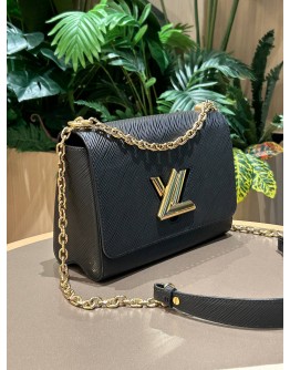LOUIS VUITTON TWIST MM IN BLACK EPI LEATHER