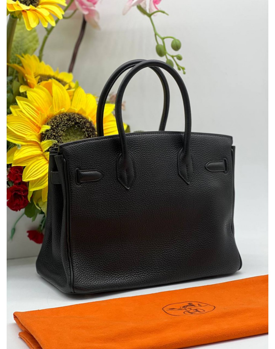 Hermes Birkin 30 Bag Black Togo Leather with Gold Hardware