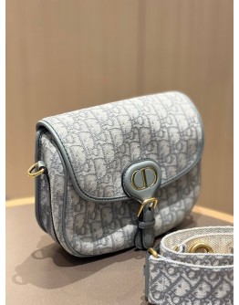 CHRISTIAN DIOR BOBBY BAG IN GRAY DIOR OBLIQUE JACQUARD CANVAS