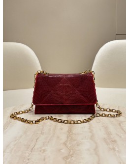 CHANEL CC FLAP MINI RARE LIZARD LIMITED EDITION CHAIN BAG