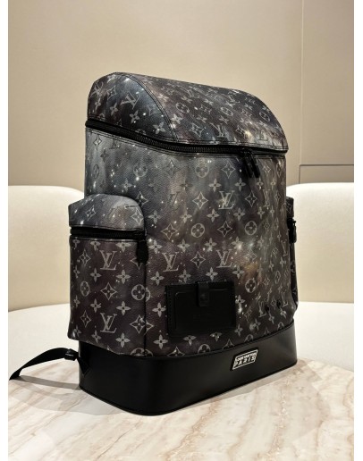 LOUIS VUITTON ALPHA BACKPACK LIMITED EDITION IN BLACK MONOGRAM GALAXY CANVAS WITH LEATHER