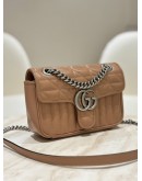 GUCCI GG MARMONT SMALL MIXED QUILT FLAP BAG