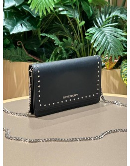 GIVENCHY PANDORA STUDDED WALLET ON CHAIN CROSSBODY BAG