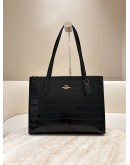 COACH NINA CARRYALL TOTE BAG IN CROC EMBOSSED LEATHER
