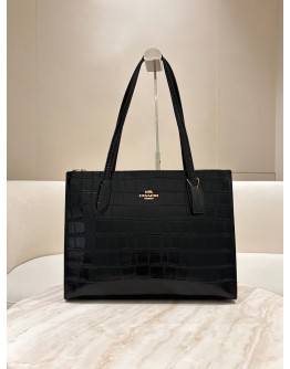 COACH NINA CARRYALL TOTE BAG IN CROC EMBOSSED LEATHER