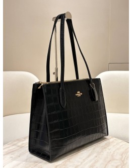 COACH NINA CARRYALL TOTE BAG IN CROC EMBOSSED LEATHER