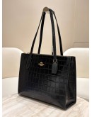 COACH NINA CARRYALL TOTE BAG IN CROC EMBOSSED LEATHER
