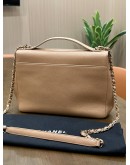 CHANEL BUSINESS AFFINITY FLAP BAG IN BEIGE WITH GOLD HARDWARE 