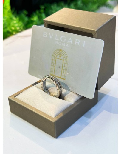 BVLGARI B.ZERO 1 IN 18K 750 WHITE GOLD RING  