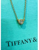 TIFFANY & CO 18K 750 YELLOW GOLD WITH 0.1CT DIAMOND NECKLACE