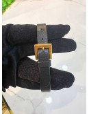 VALENTINO GARAVANI V LOGO LEATHER BRACELET WITH GOLD HARDWARE