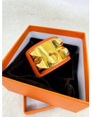 HERMES SIGNATURE ORANGE COLLIER DE CHIEN BRACELET