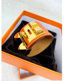 HERMES SIGNATURE ORANGE COLLIER DE CHIEN BRACELET