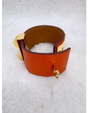 HERMES SIGNATURE ORANGE COLLIER DE CHIEN BRACELET