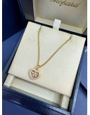 CHOPARD HAPPY DIAMONDS 18K 750 ROSE GOLD NECKLACE