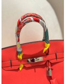 HERMES BIRKIN 30 CAPUCINE TOGO LEATHER WITH PALLADIUM HARDWARE