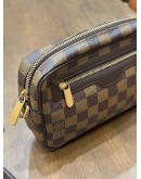 LOUIS VUITTON POCHETTE MACAO CLUTCH IN DAMIER EBENE CANVAS 
