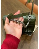 GUCCI GG MARMONT MATELASSÉ SHOULDER CHAIN BAG IN SAGE GREEN 