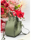 LOEWE HAMMOCK MINI OLIVE CALFSKIN LEATHER CROSSBODY BAG