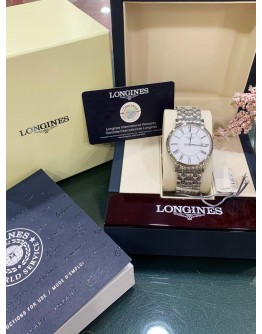 (BRAND NEW) 2023 LONGINES PRESENCE REF: L4.790.4.11.6 QUARTZ UNISEX WATCH -FULL SET-